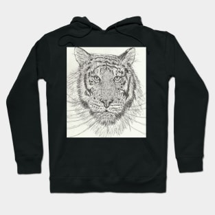 tiger drawing Hoodie